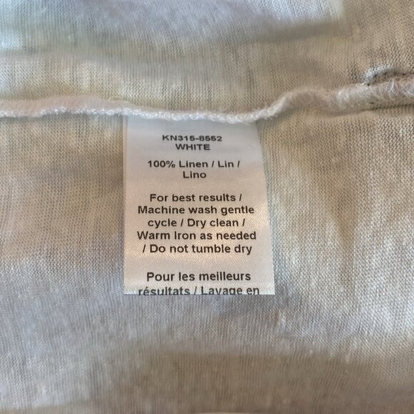 Todd Snyder SS Pocket White Tee.  Made of 100% Linen. - Picture 5 of 5